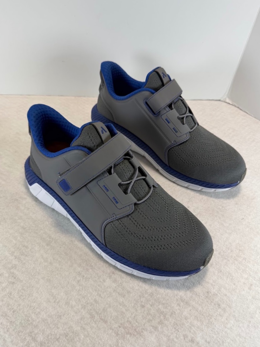 Anodyne No 46 Sport Jogger Heel Assist Mens 12 XW Extra Wide Gray Blue NWOT Diab